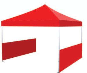 Gazebo Marquee Half Wall 3 meter (One wall, Includes Frame and Bracket)